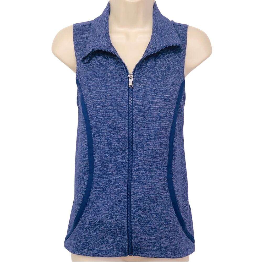 Under Armour Purple Zip Front Activewear Vest High Zip Collar and Pockets
